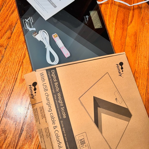 Himaly Digital Body Weight Scale, Rechargeable Step-On, Back Light Display - Picture 9 of 9